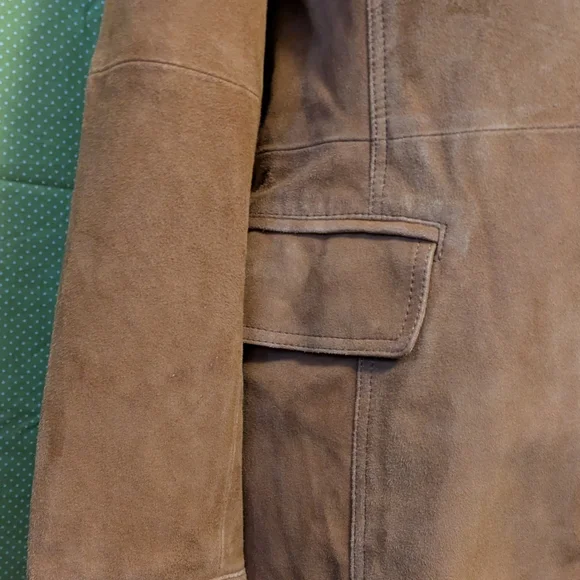 Bernardo's Women's Tan Suede Jacket, 100% - Picture 6 of 15